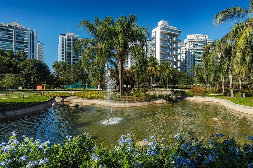 Fonte do Lagoon Park Península Barra Rio