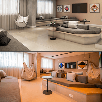Perspectiva X Realidade do coliving do Today Pinheiros