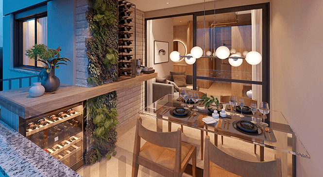 Apartamento na Rua Joaquim Távora: infraestrutura e gastronomia