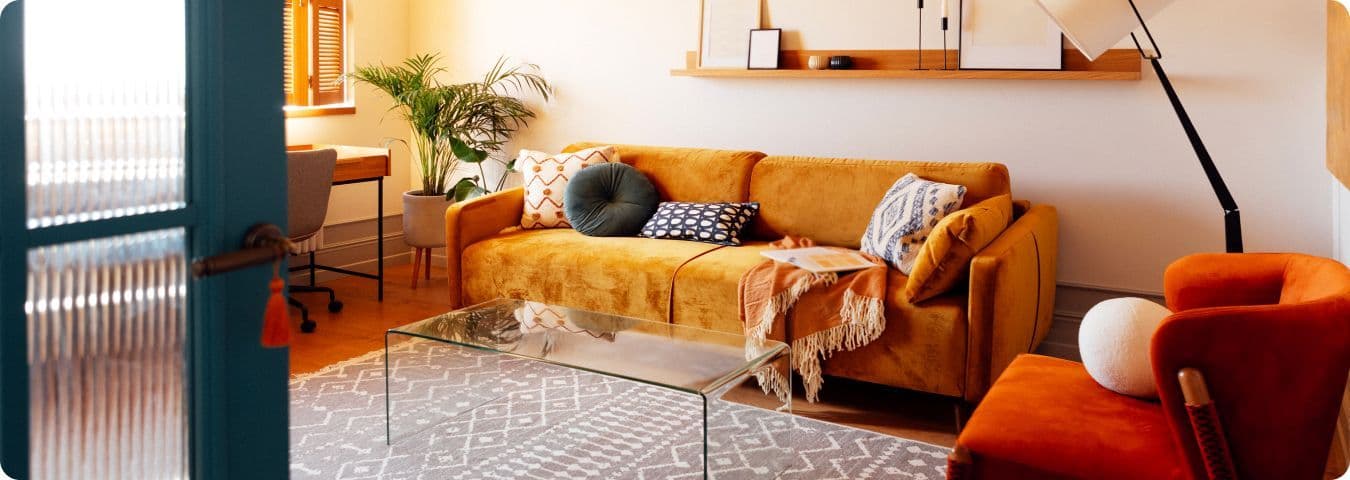 7 inspirações de laranja na decoração